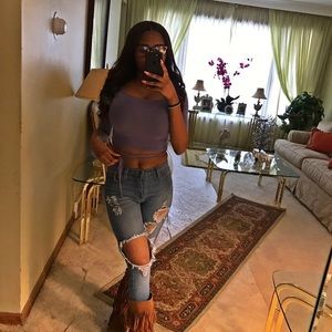 Wrap around crop top